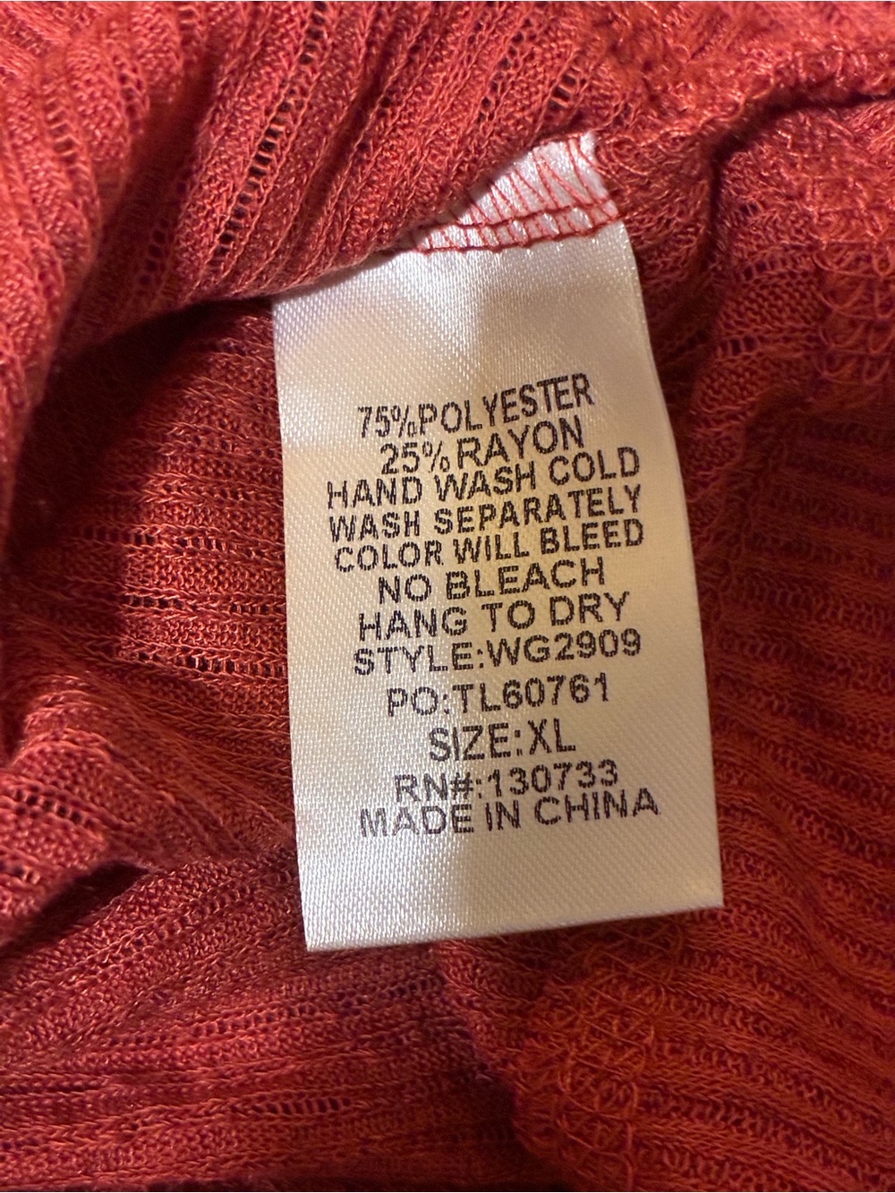 Umgee Oversized Ribbed Shirt - Picture 7 of 8